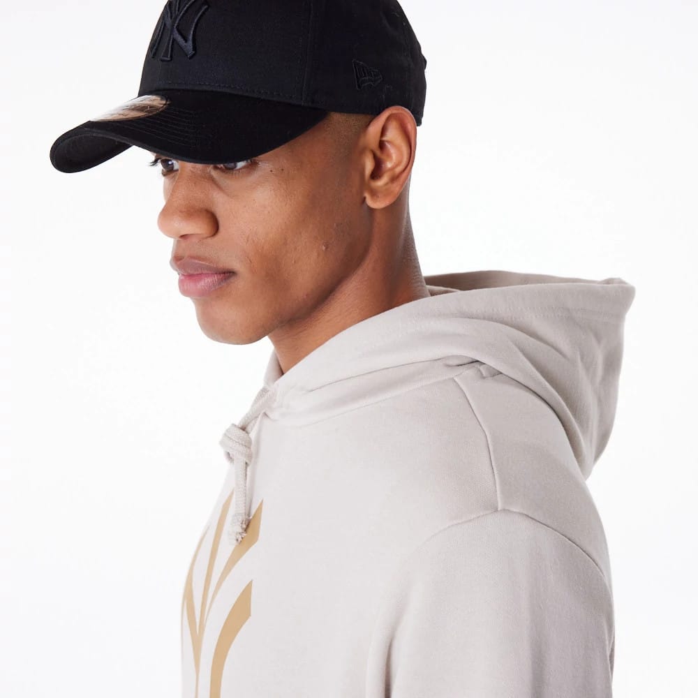 New York Yankees MLB Regular Light Beige Pullover Hoodie-zelvios