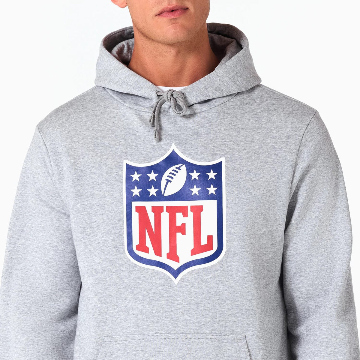 NFL Shield Logo NFL Grey Pullover Hoodie-zelvios