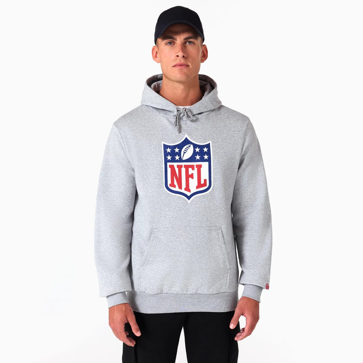 NFL Shield Logo NFL Grey Pullover Hoodie-zelvios