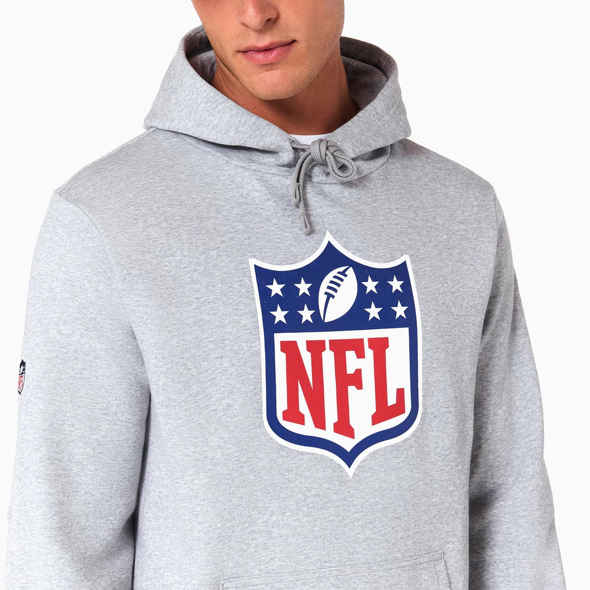 NFL Shield Logo NFL Grey Pullover Hoodie-zelvios