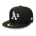 Oakland Athletics MLB Black and White 59FIFTY Fitted Cap-zelvios