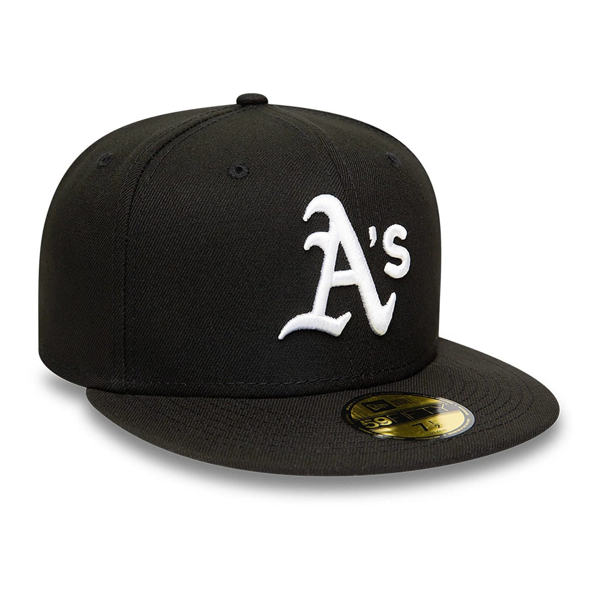 Oakland Athletics MLB Black and White 59FIFTY Fitted Cap-zelvios