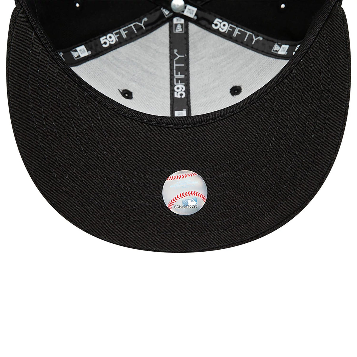 Oakland Athletics MLB Black and White 59FIFTY Fitted Cap-zelvios