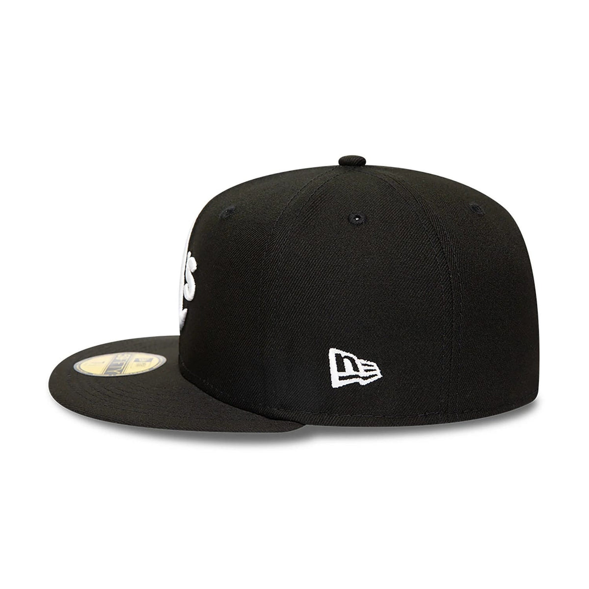 Oakland Athletics MLB Black and White 59FIFTY Fitted Cap-zelvios