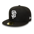 San Francisco Giants MLB Black and White 59FIFTY Fitted Cap-zelvios