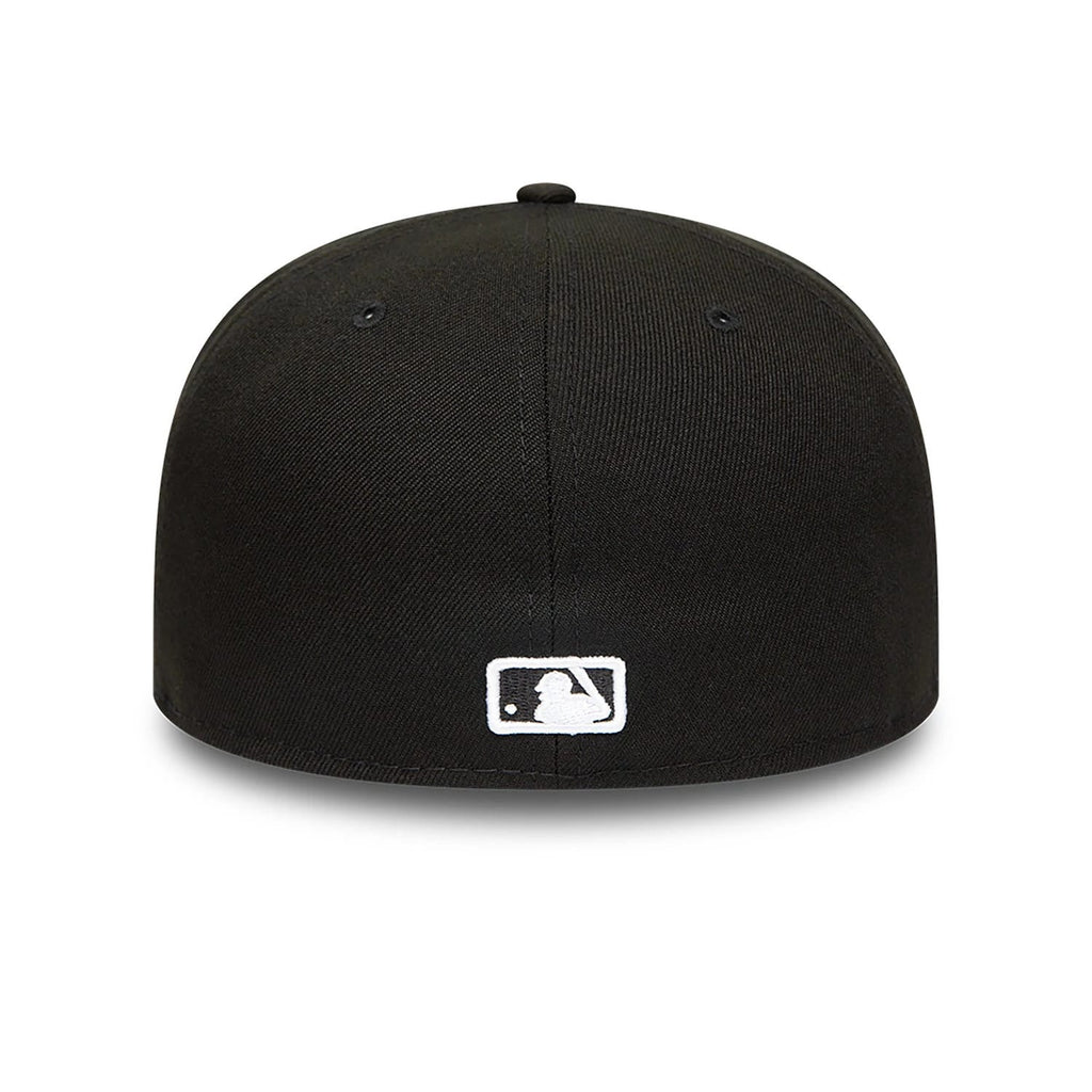 Anaheim Angels MLB Black and White 59FIFTY Fitted Cap-zelvios