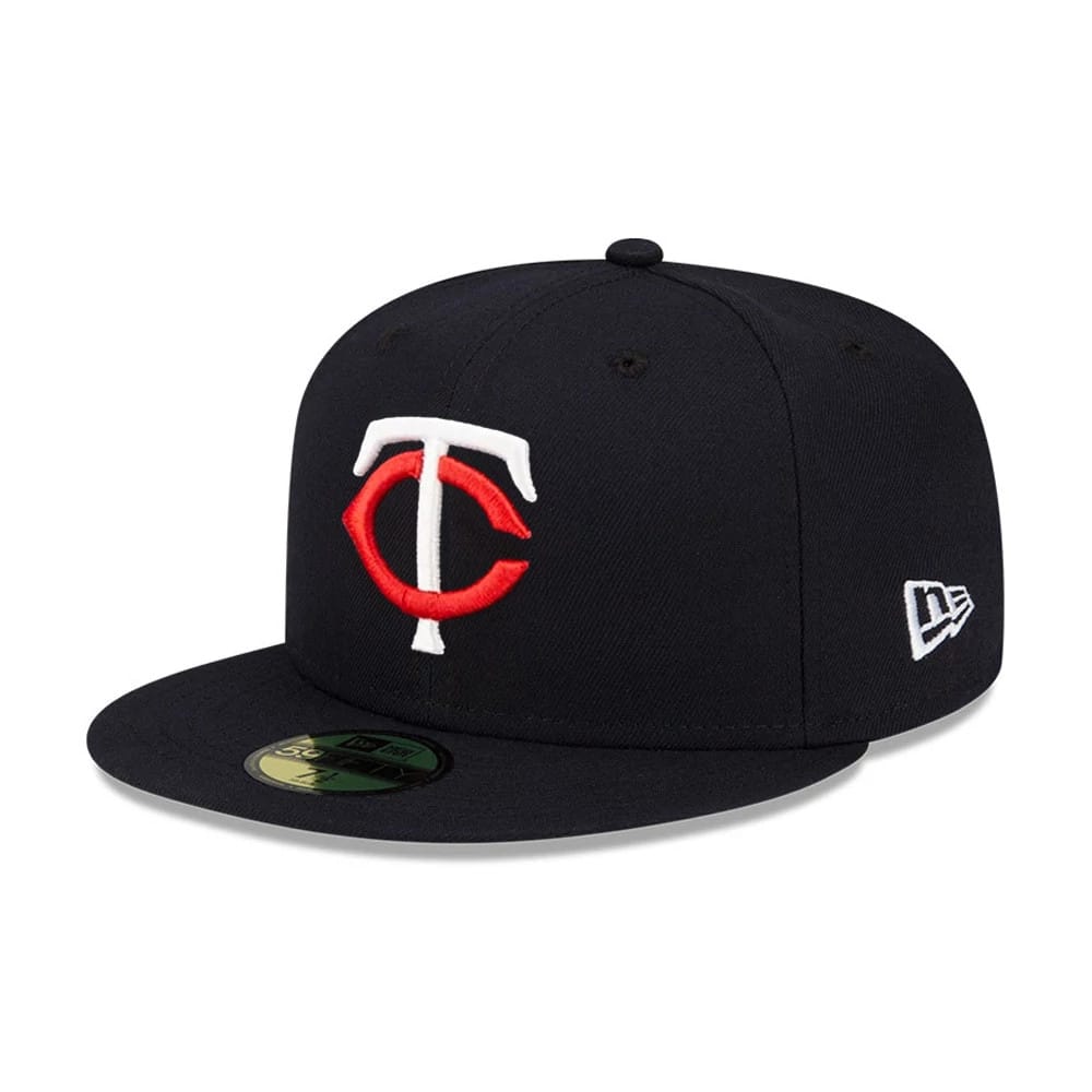Minnesota Twins MLB Authentic On Field Navy 59FIFTY Fitted Cap-zelvios