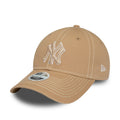 New York Yankees Womens Washed Beige 9TWENTY Adjustable Cap-zelvios