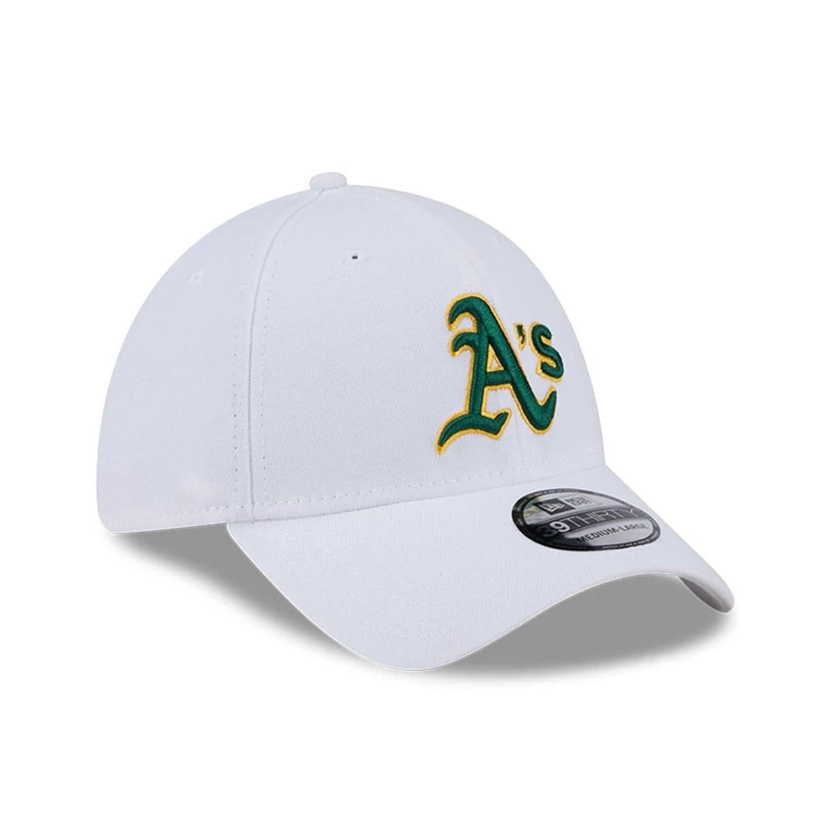 Athletics MLB Evergreen White 39THIRTY Stretch Fit Cap-zelvios