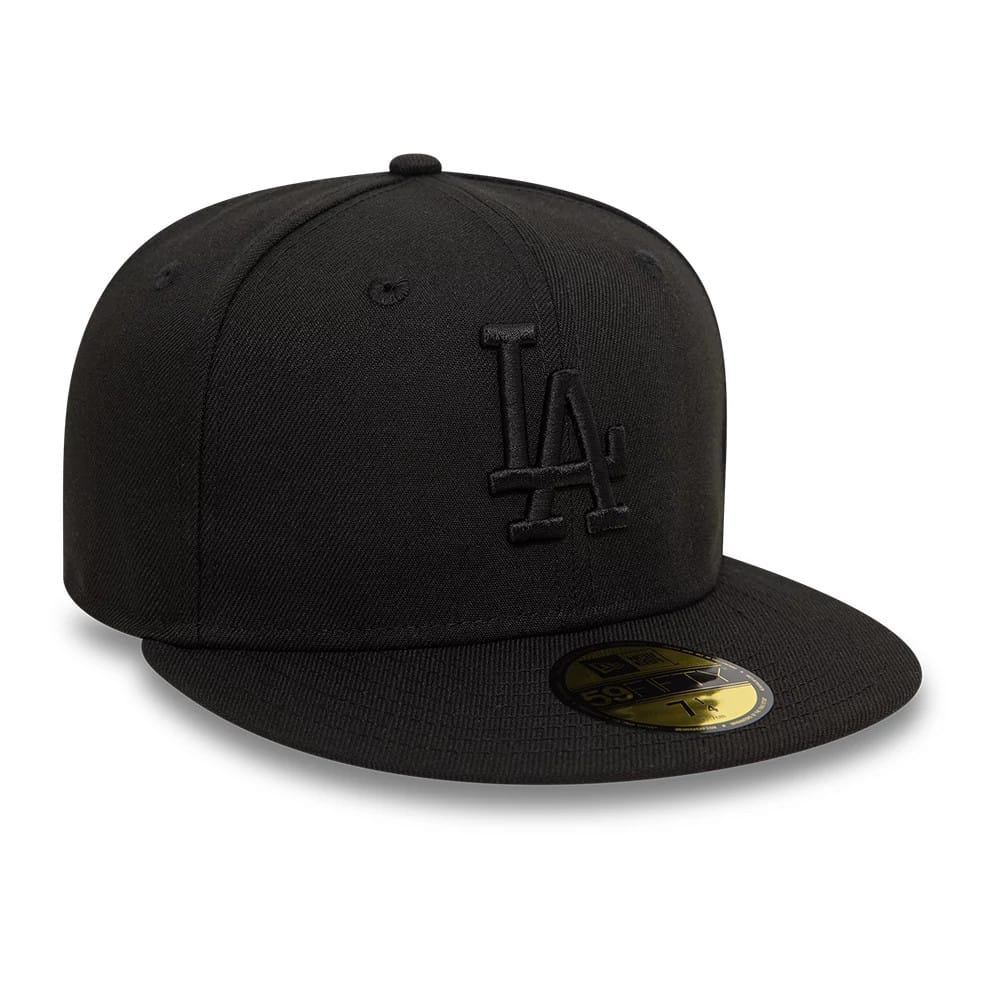 LA Dodgers League Essential Black 59FIFTY Fitted Cap-zelvios