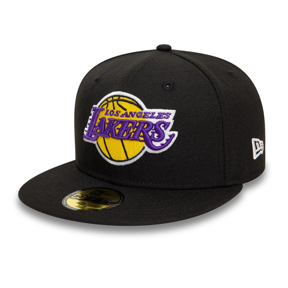LA Lakers NBA Essential Black 59FIFTY Fitted Cap-zelvios