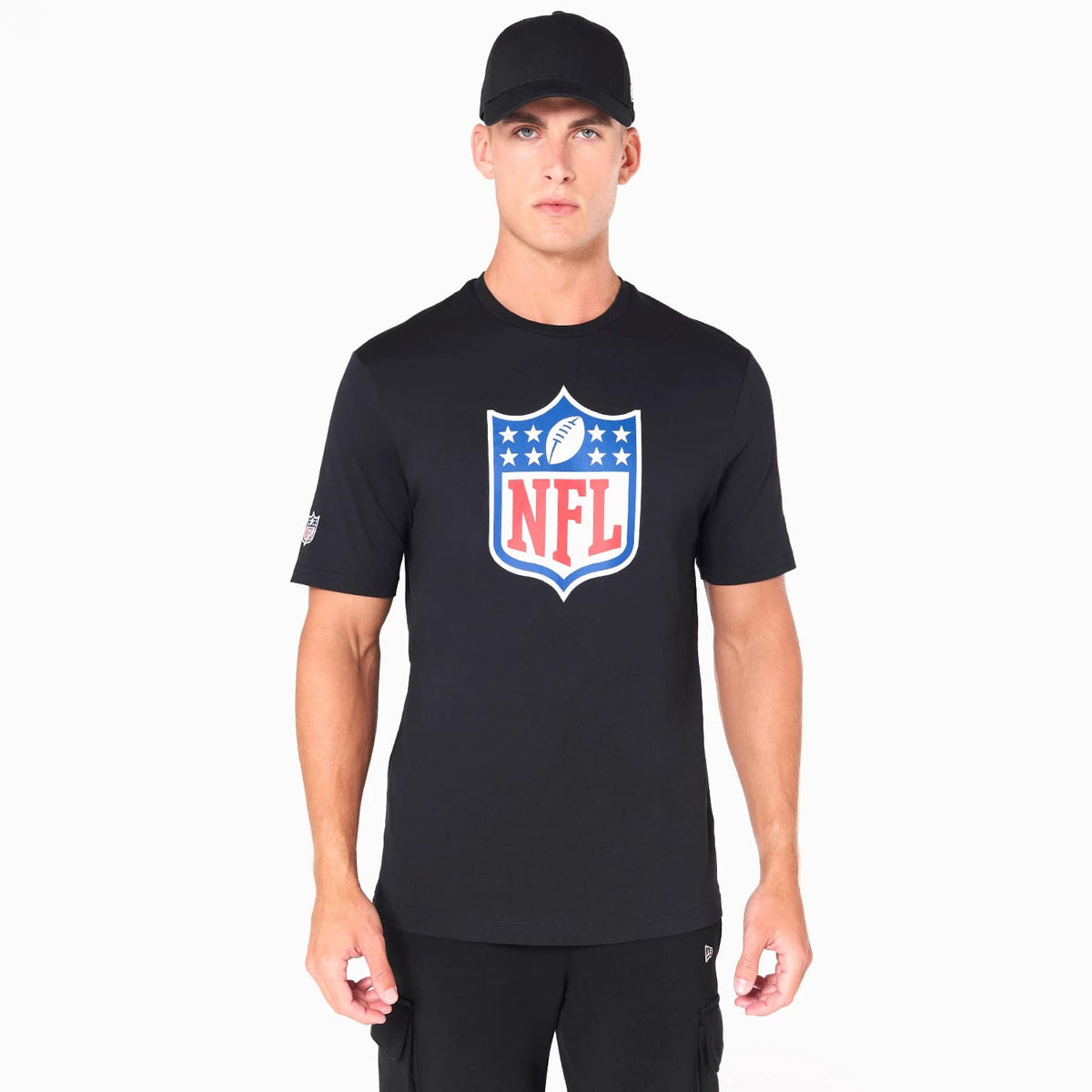 NFL Shield Logo NFL Black T-Shirt-zelvios