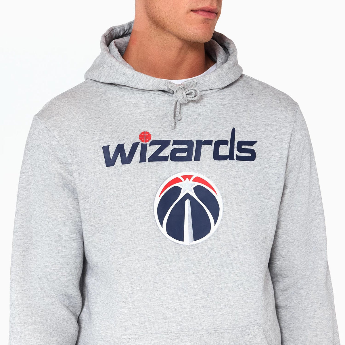 Washington Wizards NBA Grey Pullover Hoodie-zelvios