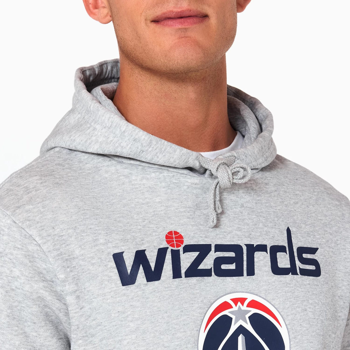 Washington Wizards NBA Grey Pullover Hoodie-zelvios