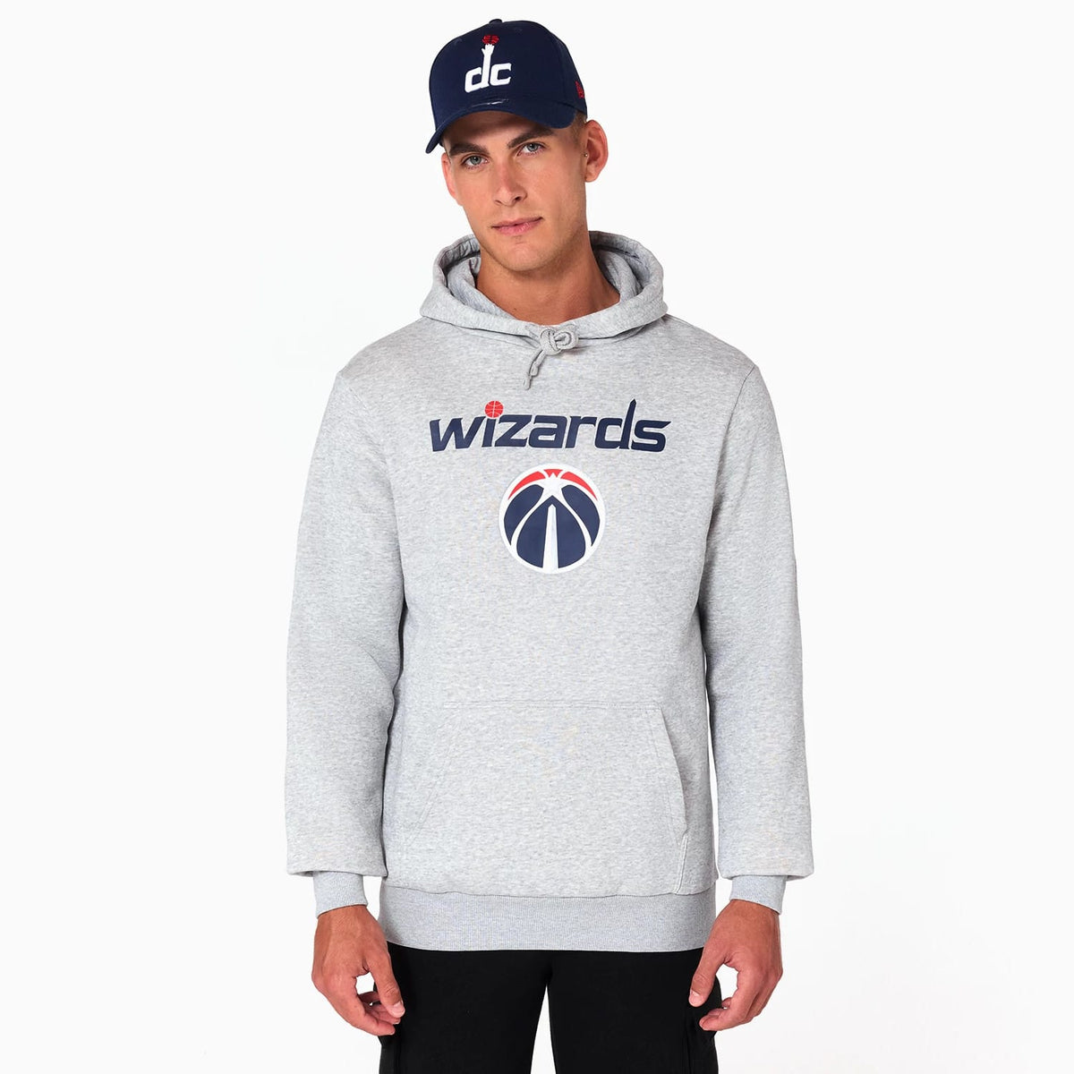 Washington Wizards NBA Grey Pullover Hoodie-zelvios