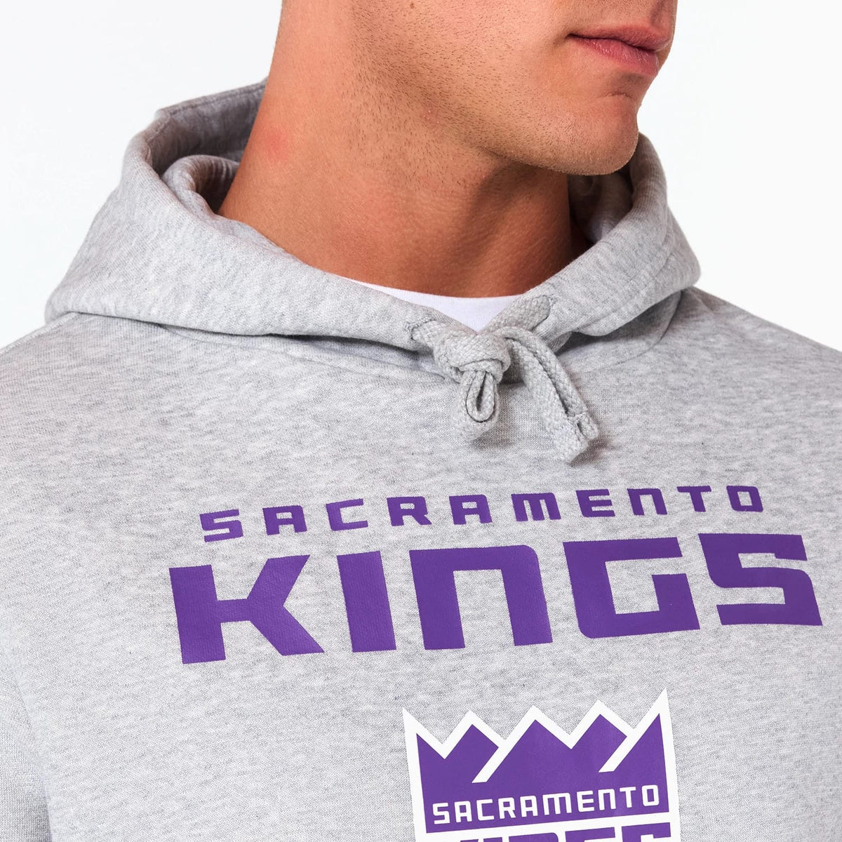 Sacramento Kings NBA Grey Pullover Hoodie-zelvios
