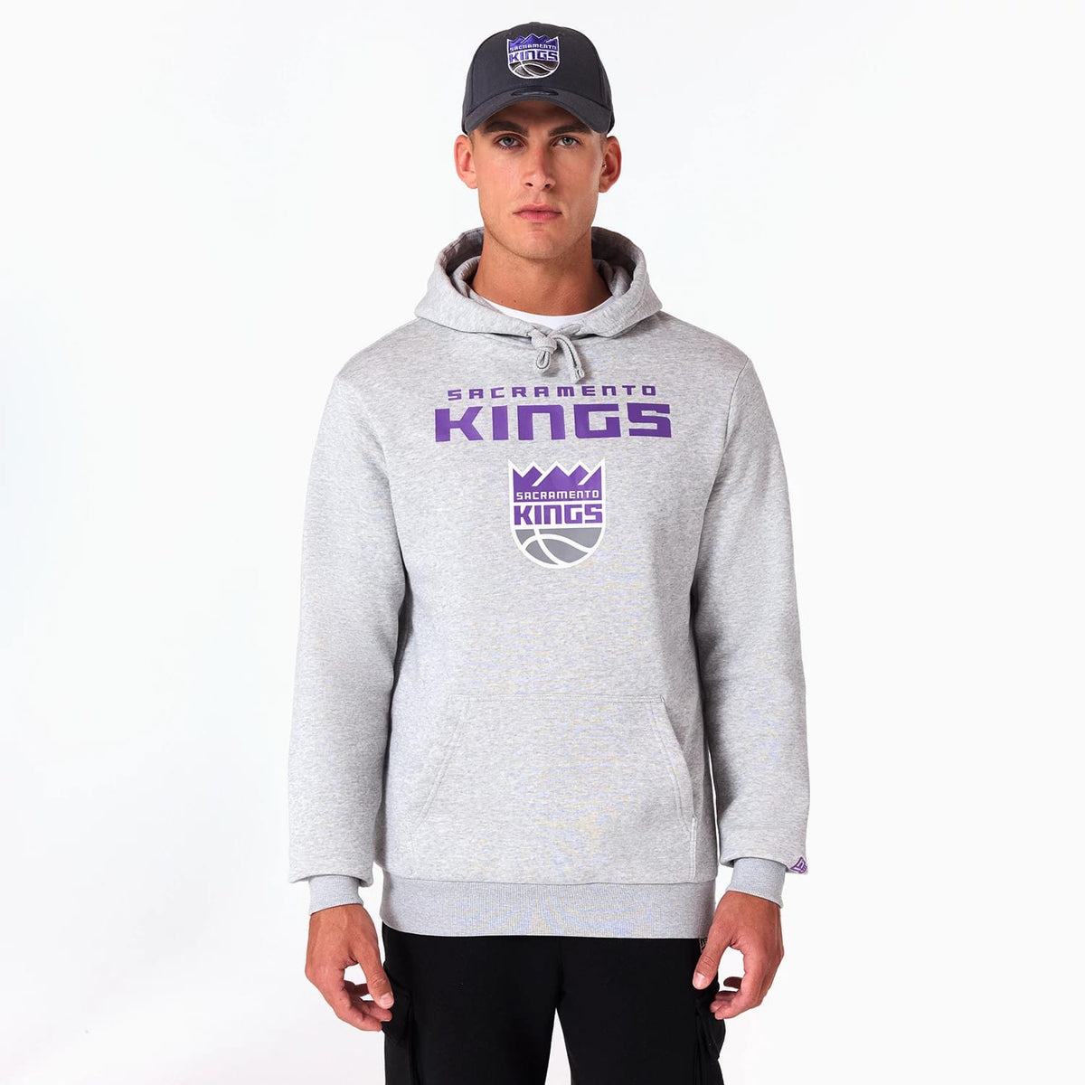 Sacramento Kings NBA Grey Pullover Hoodie-zelvios