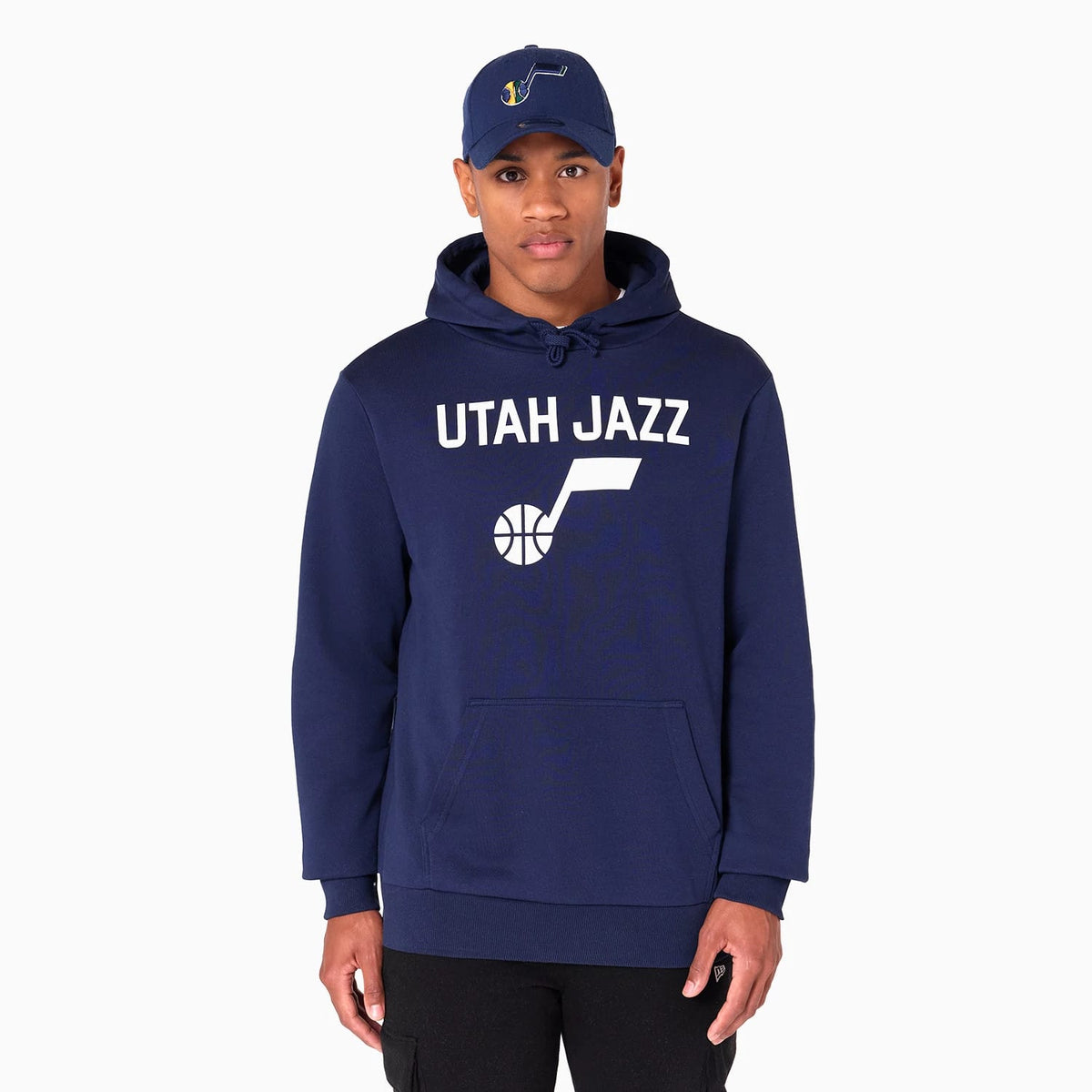 Utah Jazz NBA Navy Pullover Hoodie-zelvios