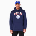 Philadelphia 76ers NBA Navy Pullover Hoodie-zelvios