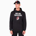 Portland Trail Blazers NBA Black Pullover Hoodie-zelvios