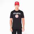 Atlanta Hawks NBA Black T-Shirt-zelvios