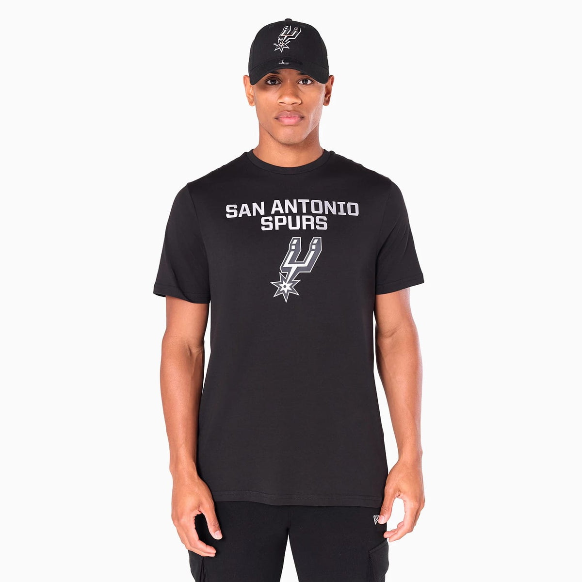 San Antonio Spurs NBA Black T-Shirt-zelvios