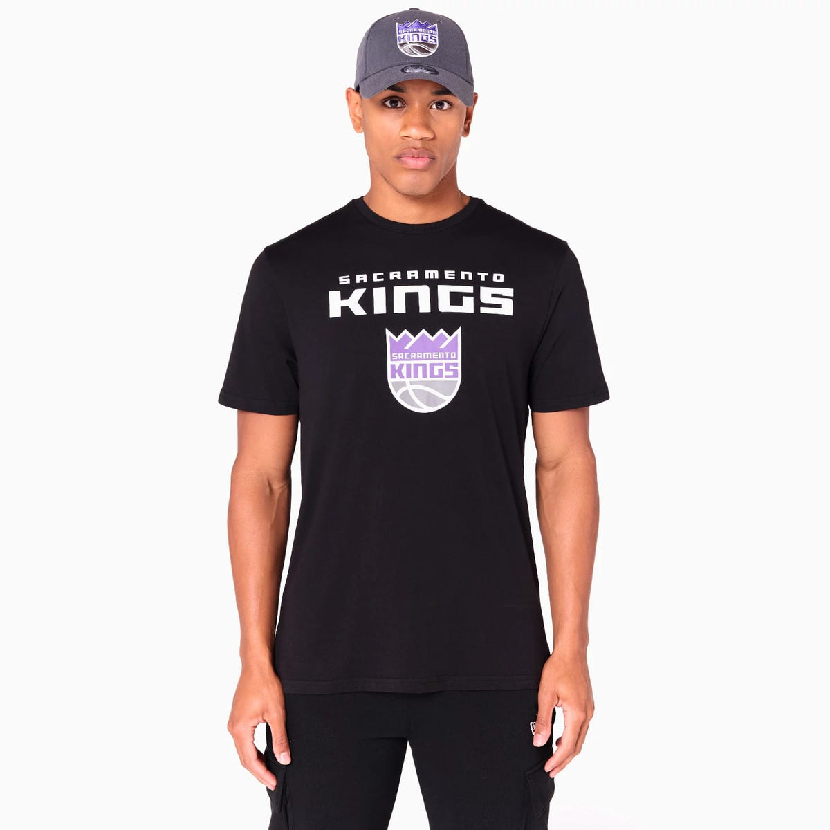 Sacramento Kings NBA Black T-Shirt-zelvios