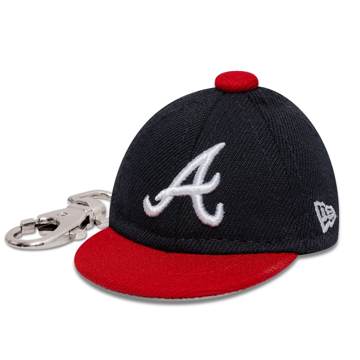 Atlanta Braves MLB Mini Cap Navy Key Chain-zelvios