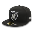Las Vegas Raiders NFL Official Team Colours Black 59FIFTY Fitted Cap-zelvios