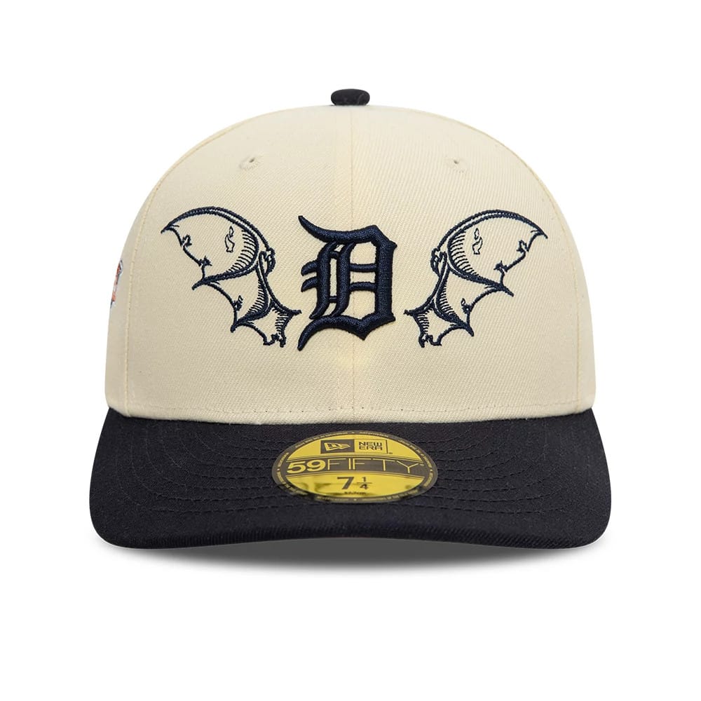 Detroit Tigers MLB Team Wings Light Beige 59FIFTY Fitted Cap-kentox