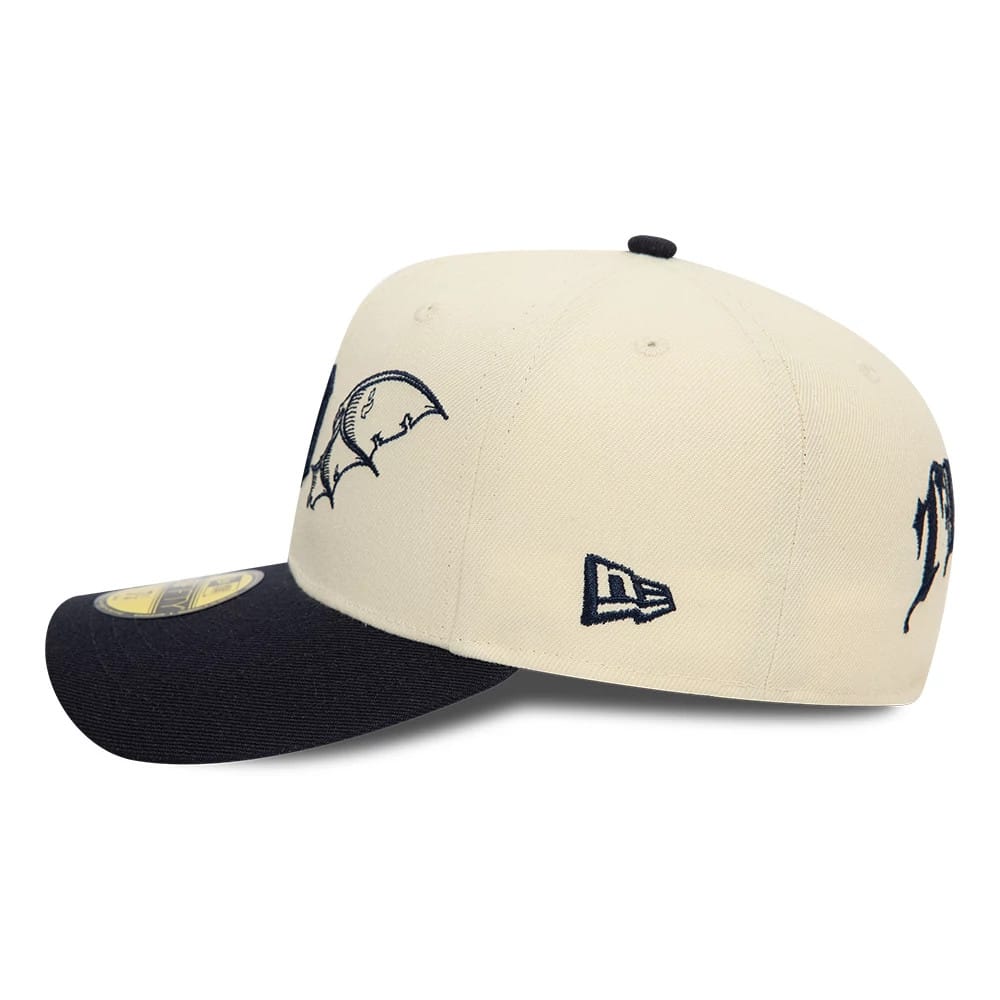Detroit Tigers MLB Team Wings Light Beige 59FIFTY Fitted Cap-kentox