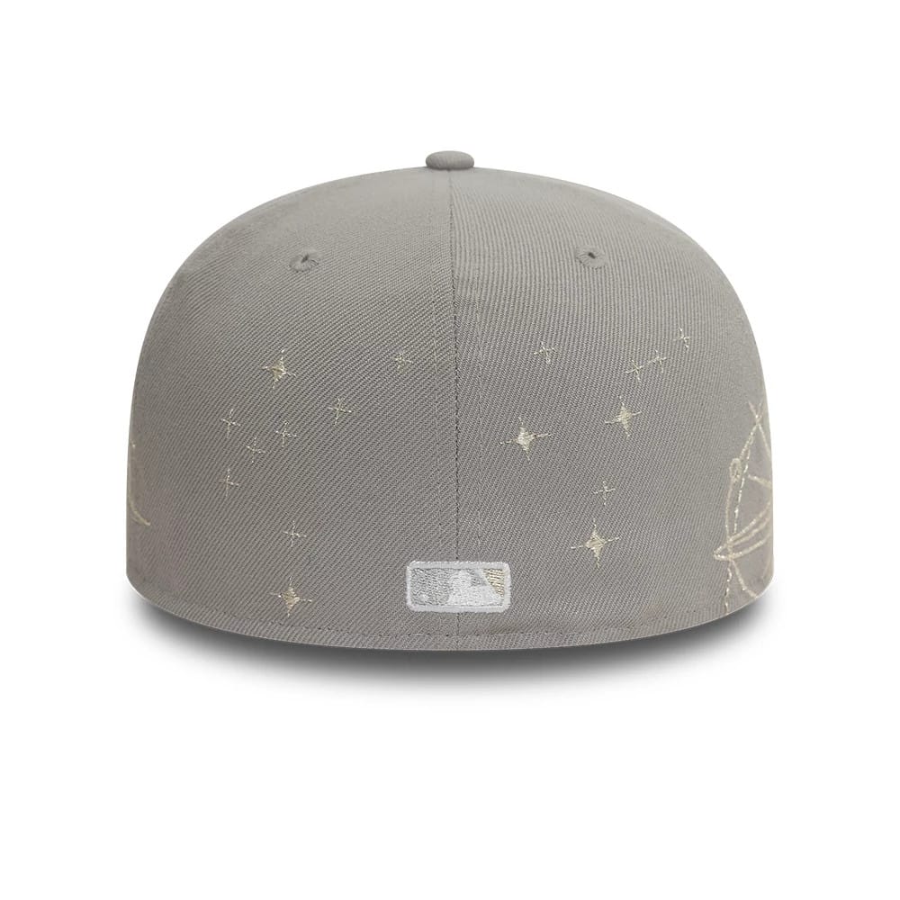 Atlanta Braves MLB Zodiac Grey 59FIFTY Fitted Cap-zelvios