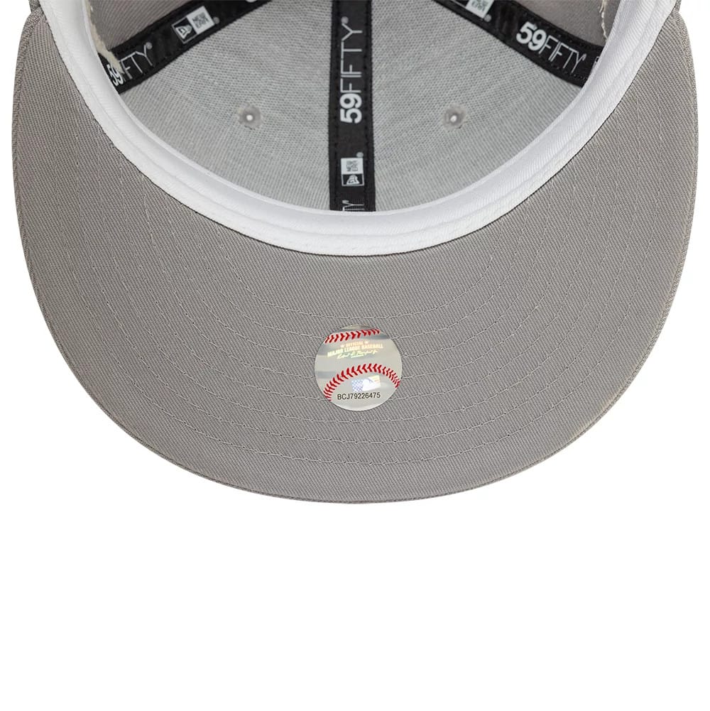 Atlanta Braves MLB Zodiac Grey 59FIFTY Fitted Cap-zelvios