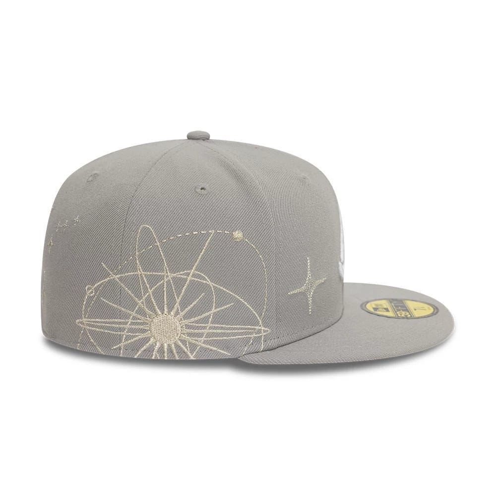 Atlanta Braves MLB Zodiac Grey 59FIFTY Fitted Cap-zelvios