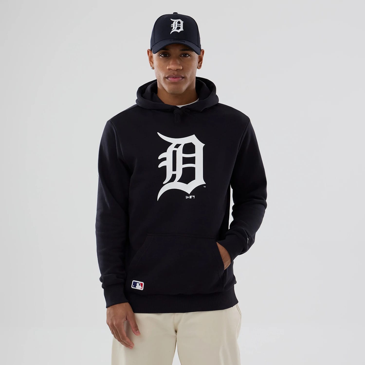 Detroit Tigers MLB Navy Pullover Hoodie-kentox