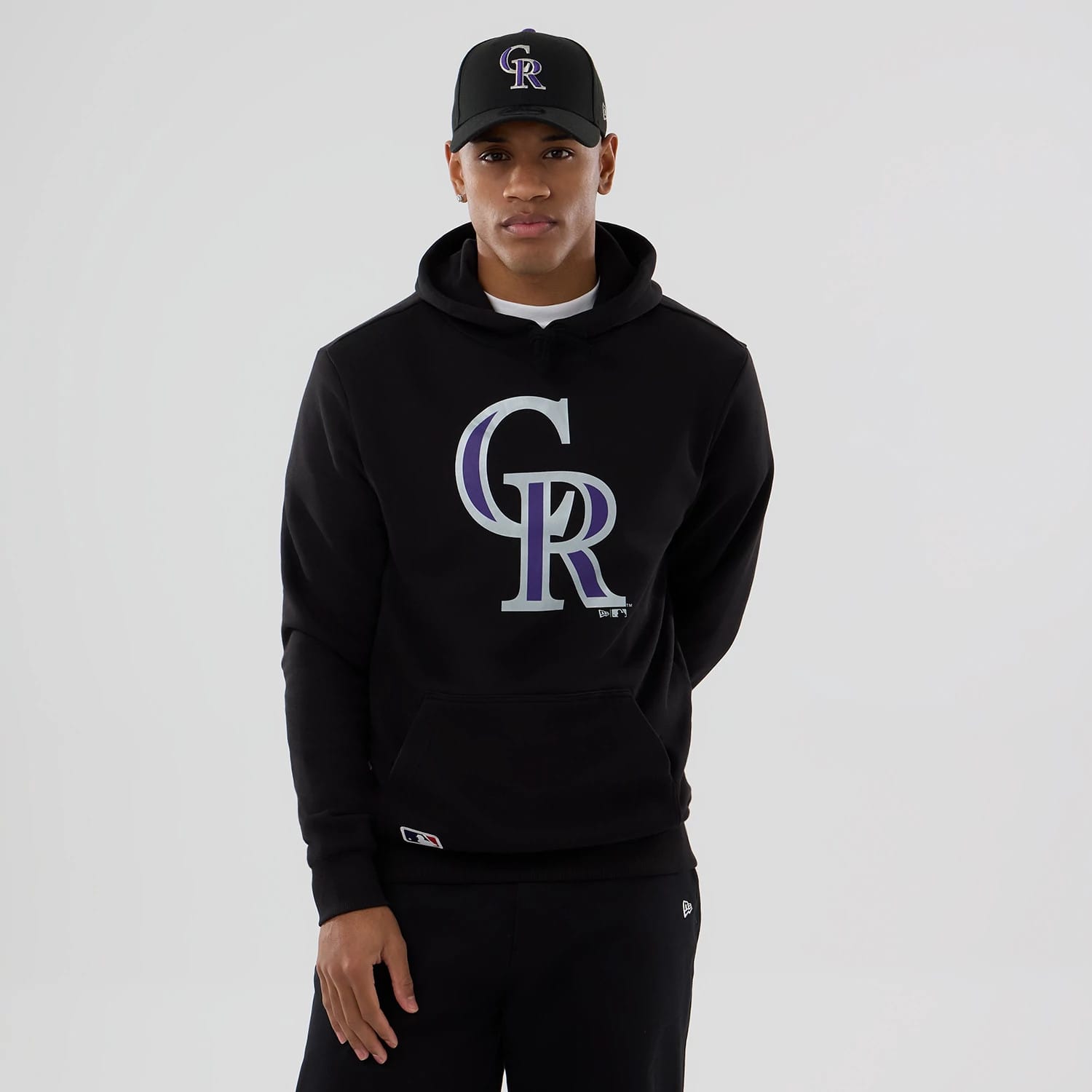 Colorado Rockies MLB Black Pullover Hoodie-kentox