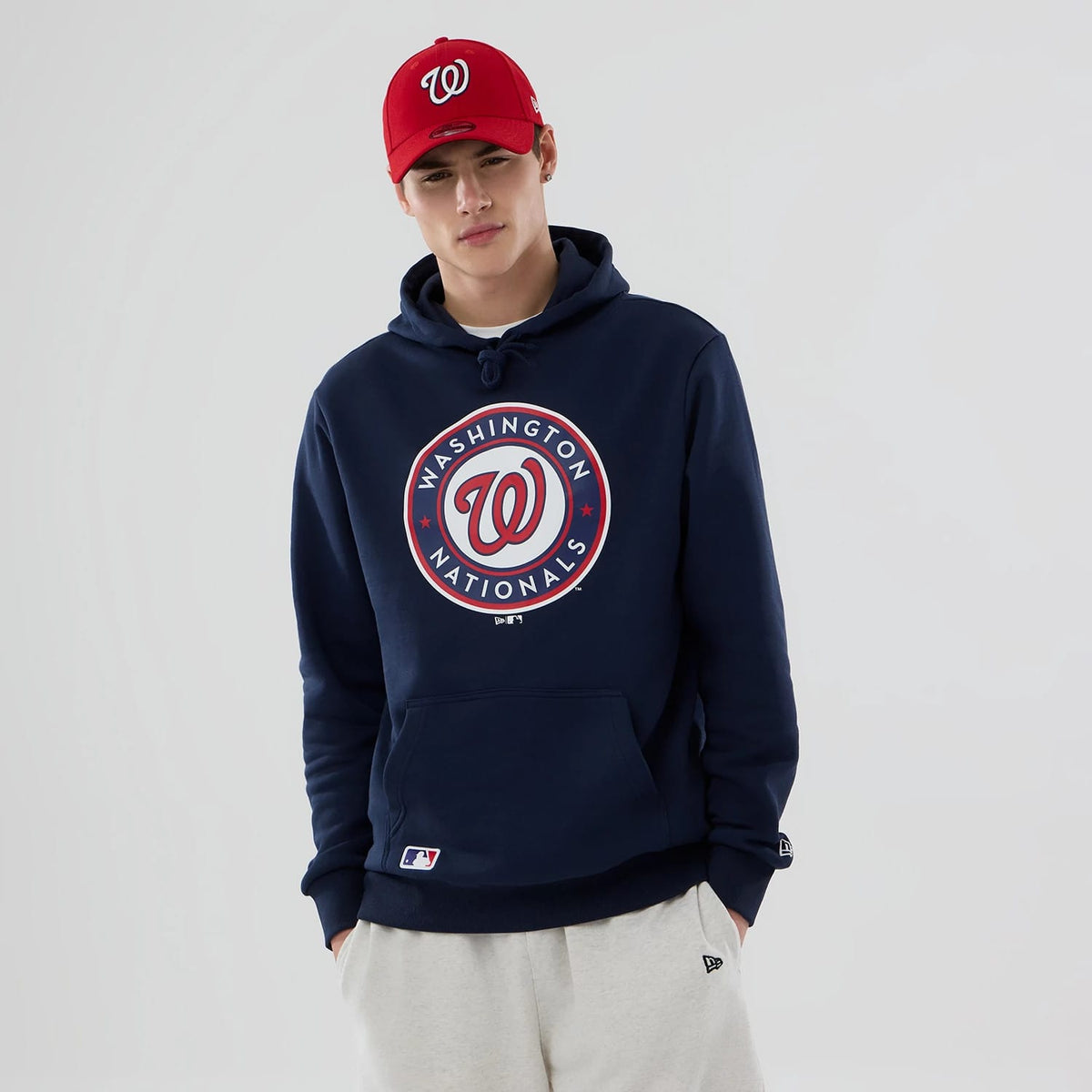 Washington Nationals MLB Dark Blue Pullover Hoodie-zelvios