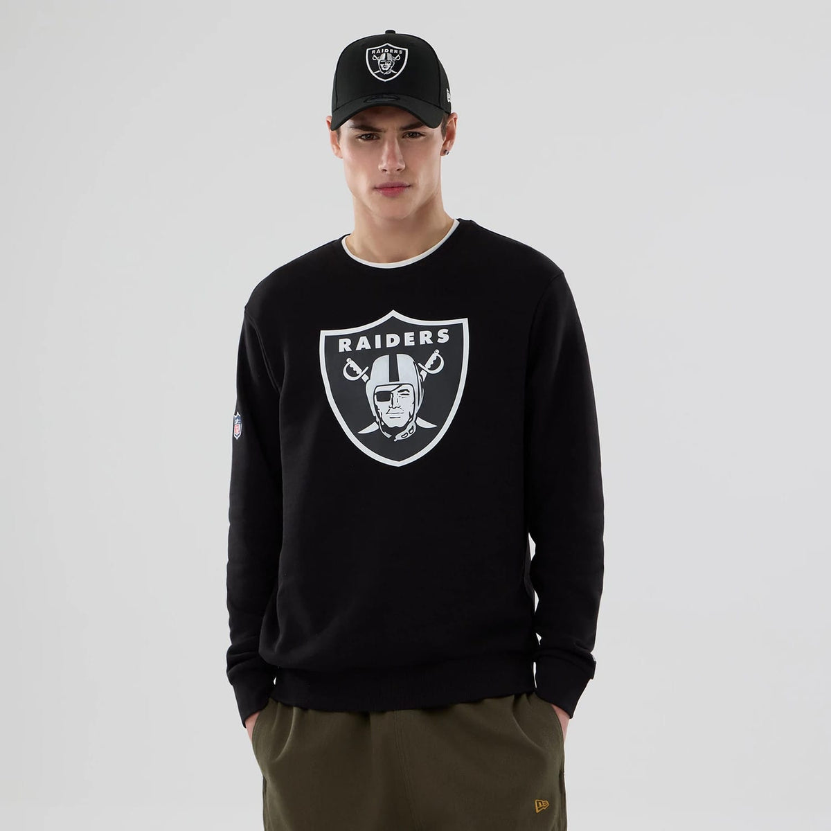 Las Vegas Raiders NFL Black Crew Neck Sweater-zelvios
