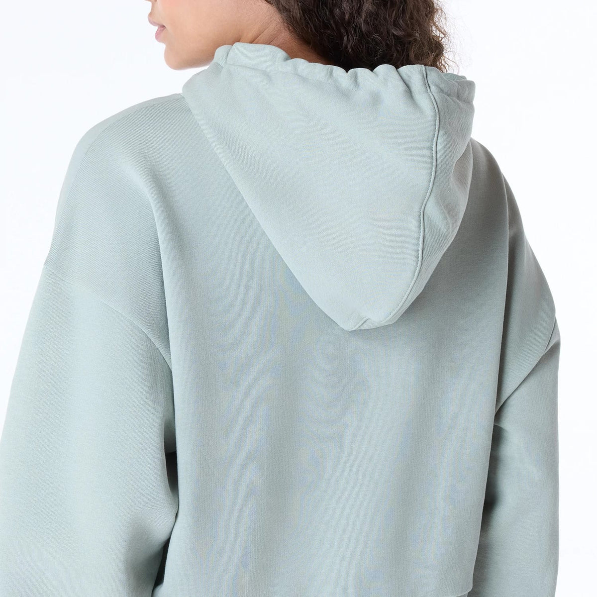 Womens New Era Script Pastel Green Pullover Hoodie-zelvios