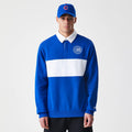 Chicago Cubs Throwback Prep Blue Long Sleeve Rugby Shirt-zelvios