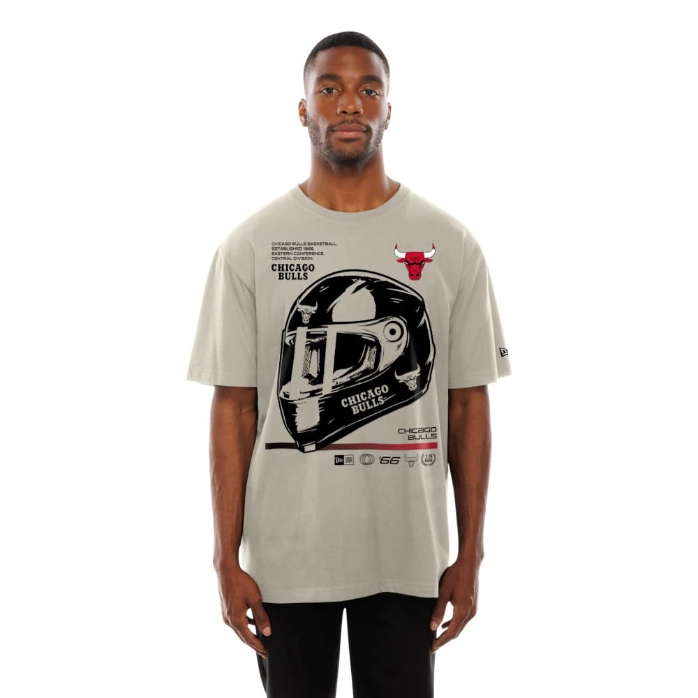 Chicago Bulls Modern Driver Light Beige T-Shirt-zelvios