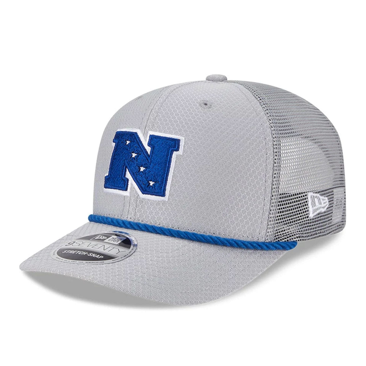 NFL Pro Bowl 2025 NFC Logo Grey 9SEVENTY Trucker Stretch Snap Cap-zelvios