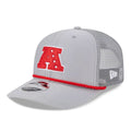 NFL Pro Bowl 2025 AFC Logo Grey 9SEVENTY Trucker Stretch Snap Cap-zelvios