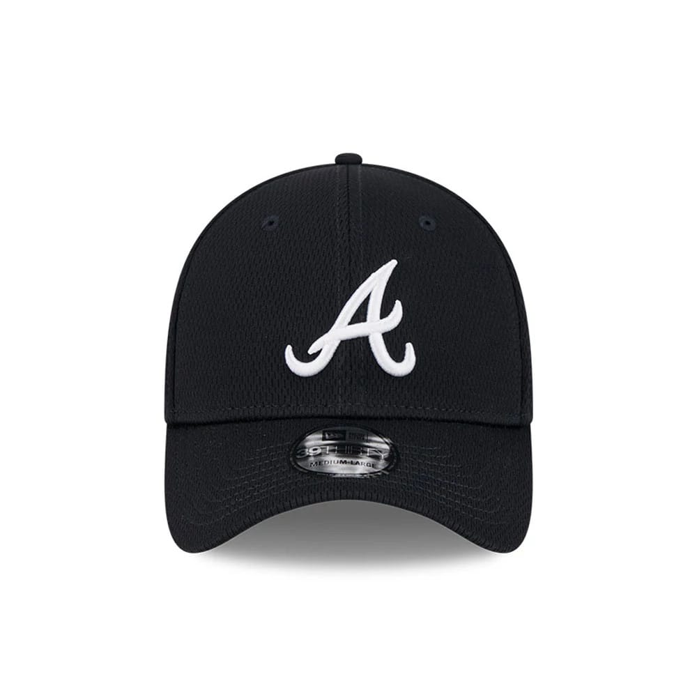 Atlanta Braves MLB Evergreen Navy 39THIRTY Stretch Fit Cap-zelvios