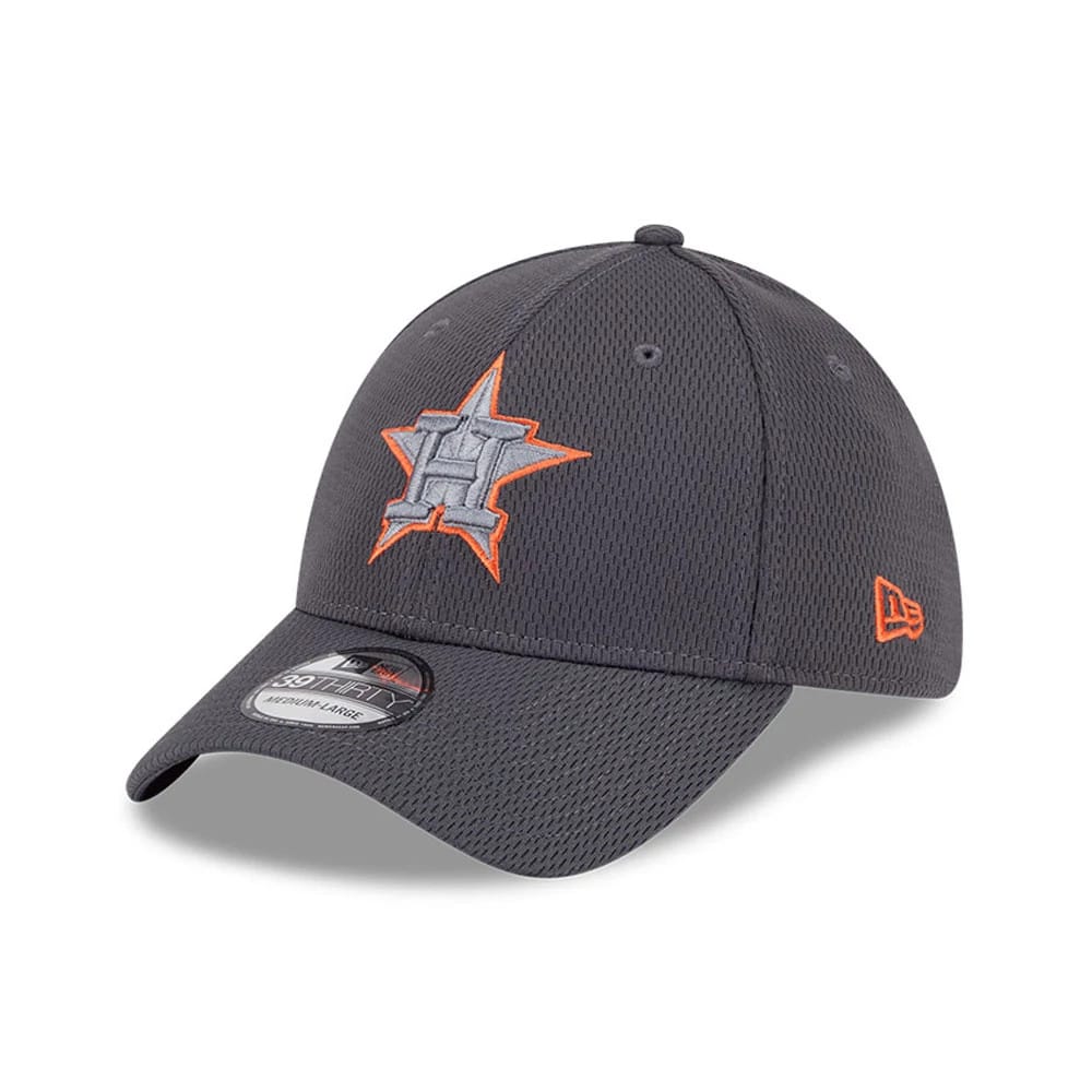 Houston Astros MLB Evergreen Dark Grey 39THIRTY Stretch Fit Cap-zelvios