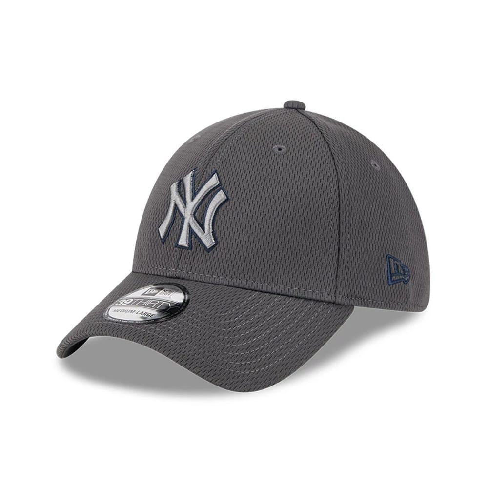 New York Yankees MLB Evergreen Dark Grey 39THIRTY Stretch Fit Cap-zelvios