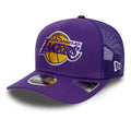 LA Lakers NBA Evergreen Purple 9SEVENTY Stretch Snap Adjustable Cap-zelvios