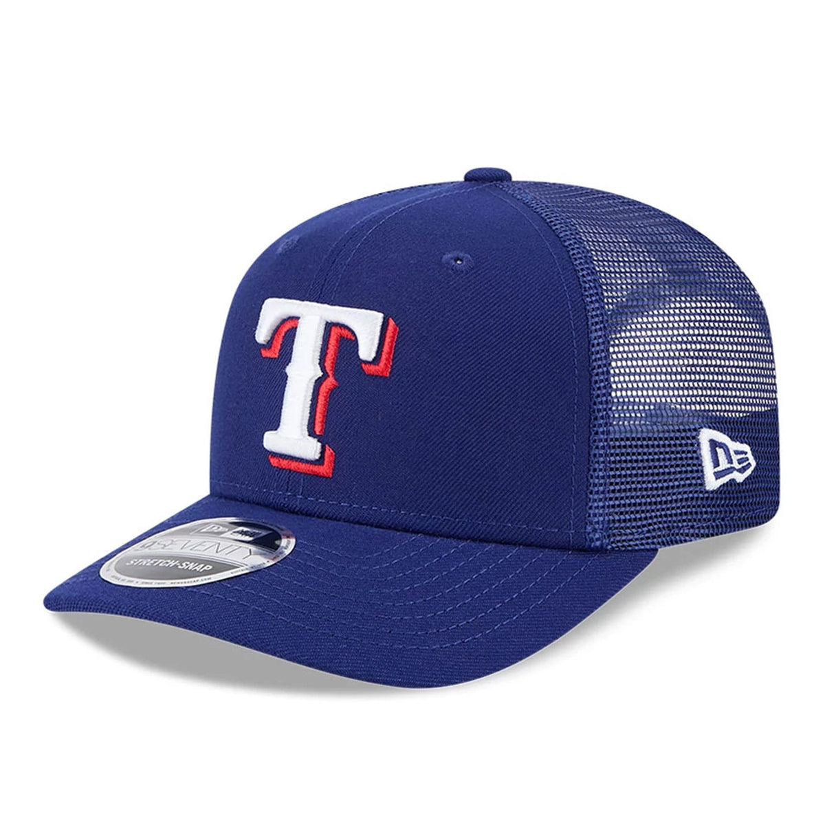 Texas Rangers MLB Evergreen Dark Blue 9SEVENTY Stretch Snap Adjustable Cap-zelvios
