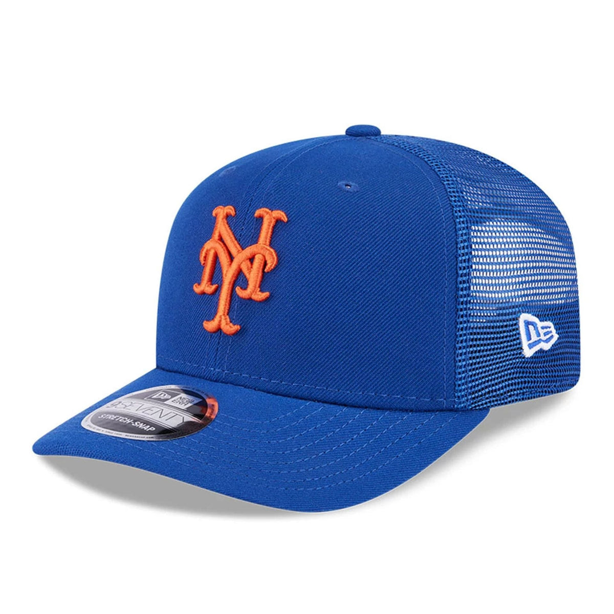 New York Mets MLB Evergreen Blue 9SEVENTY Stretch Snap Adjustable Cap-zelvios