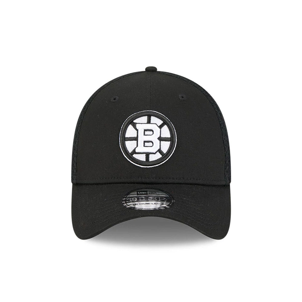 Boston Bruins NHL Evergreen Neo Black 39THIRTY Stretch Fit Cap-zelvios